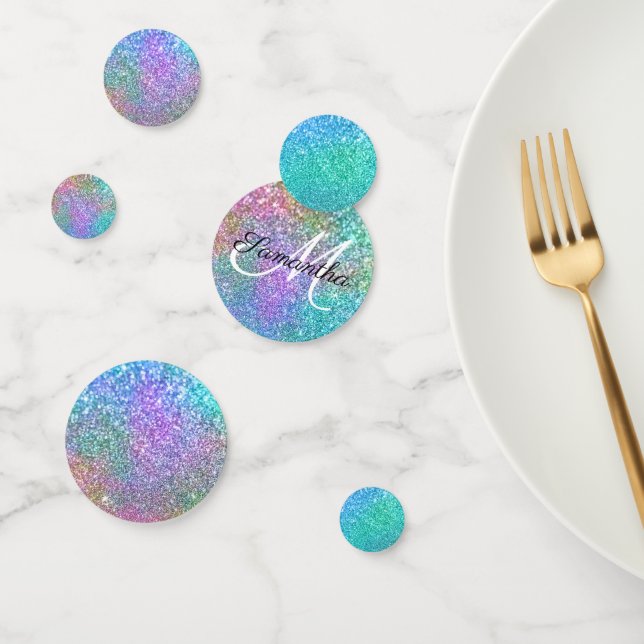Rainbow Coloured Mermaid Glitter Confetti (Group)