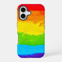 Rainbow Coloured Paint Strokes