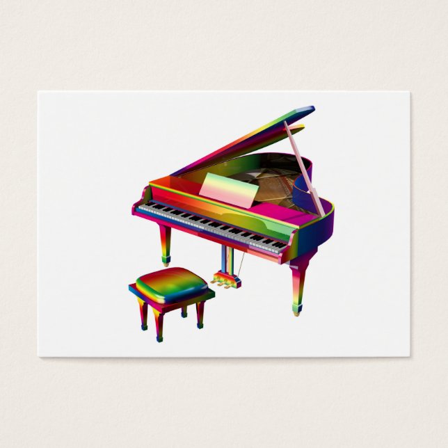 Rainbow Coloured Piano (Front)