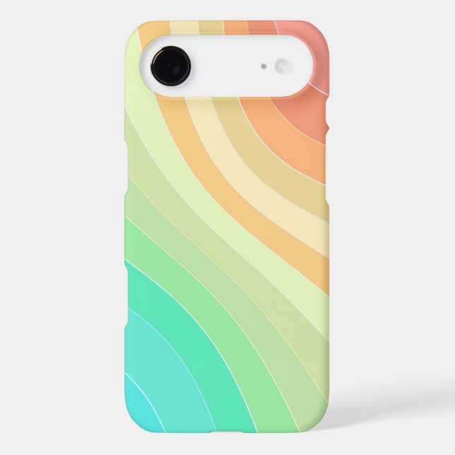 Rainbow Coloured Waves Case-Mate iPhone Case (Back)