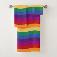 Rainbow Coloured Wavy Lines