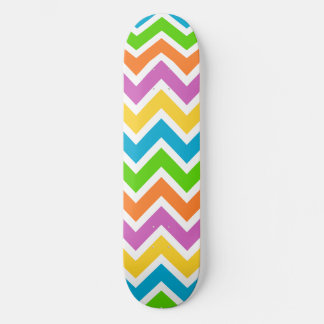 Rainbow Colourful Wave Skateboard