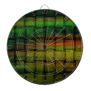 Rainbow colourful wicker art graphic design 2 dartboard
