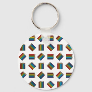 Rainbow Colouring Pencils Key Ring