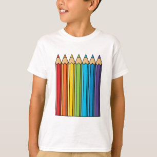 Rainbow Colouring Pencils T-Shirt