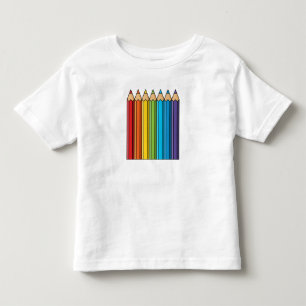 Rainbow Colouring Pencils Toddler T-Shirt