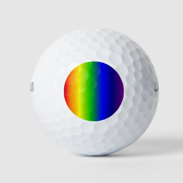Rainbow Colours 12 Pack Golf Balls (Front)