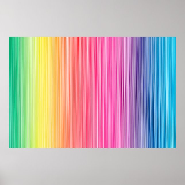 Rainbow colours abstract background. Colourful spe Poster (Front)