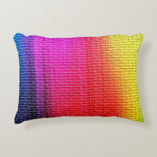 Rainbow colours abstract background. Gradient.abst Decorative Cushion
