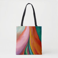 Rainbow colours abstract painting Georgia O'Keeffe