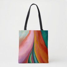 Rainbow colours abstract painting Georgia O'Keeffe