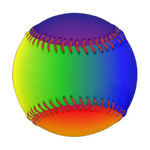 Rainbow Colours Baseball Ball