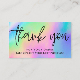 Rainbow Colours Beauty Salon Discount Card