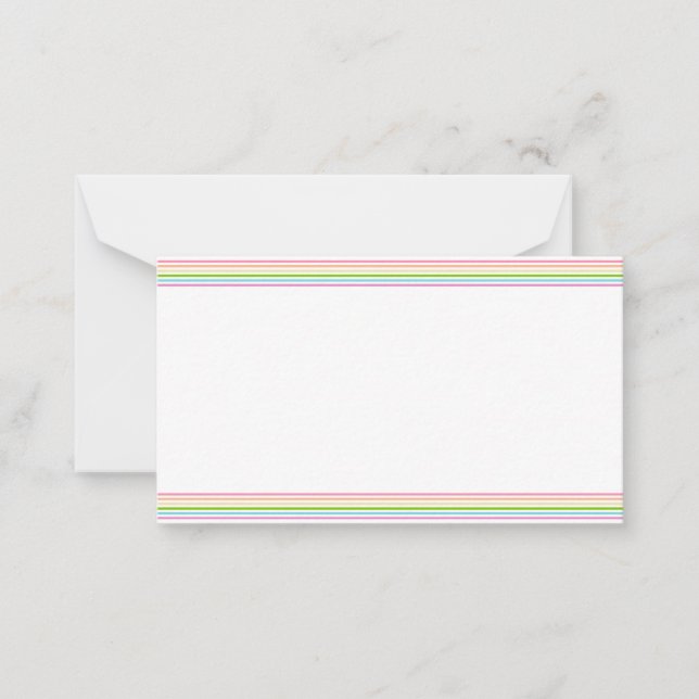 Rainbow Colours Blank Template Elegant Modern (Front)