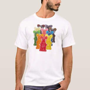 rainbow colours candy lover gummy bear T-Shirt