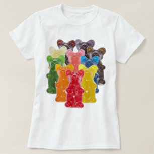 rainbow colours candy lover gummy bear T-Shirt