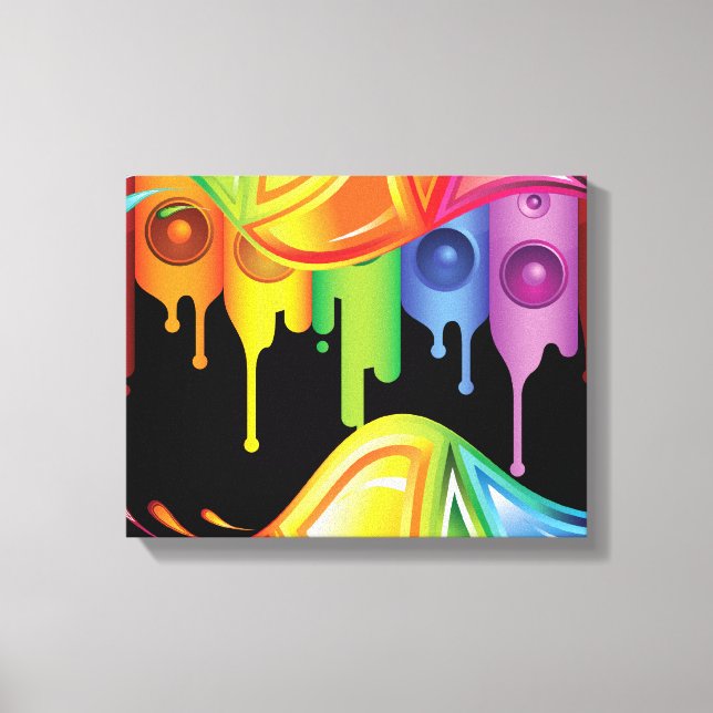 Rainbow Colours Canvas Print (Front)