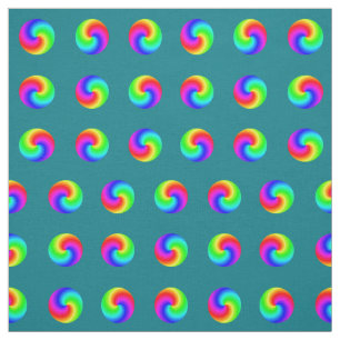 rainbow colours circles spotted pattern dots spots fabric