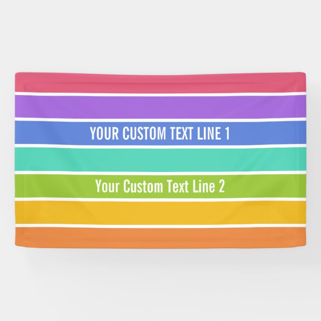 Rainbow Colours custom banner (Horizontal)
