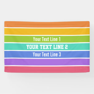Rainbow Colours custom banners