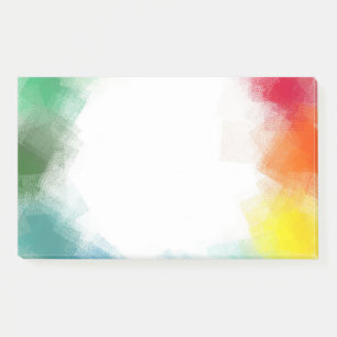 Rainbow Colours Custom Blank Abstract Art Template Post-it Notes