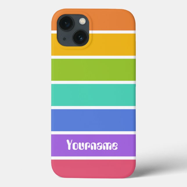 Rainbow Colours custom cases (Back)