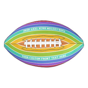 Rainbow Colours custom football American Football