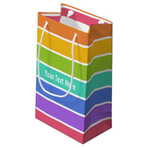 Rainbow Colours custom gift bags