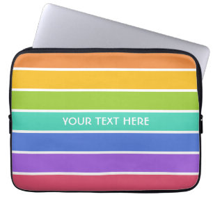 Rainbow Colours custom laptop sleeves