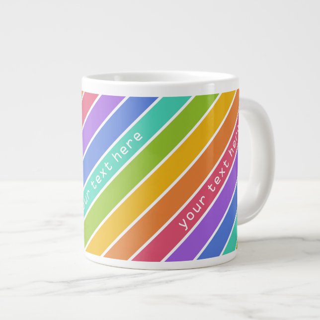 Rainbow Colours custom mugs (Front Right)