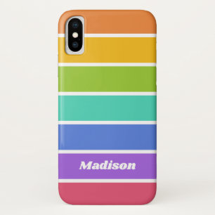 Rainbow Colours custom name phone cases