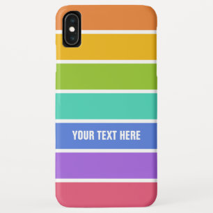Rainbow Colours custom text phone cases