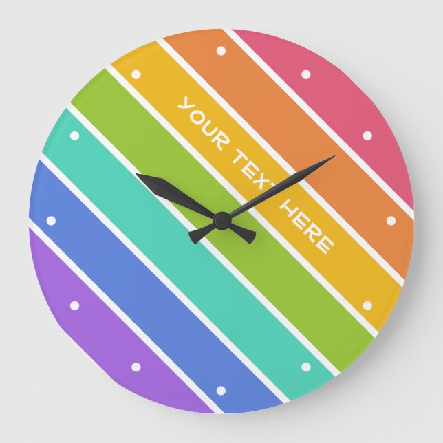 Rainbow Colours custom wall clocks (Front)