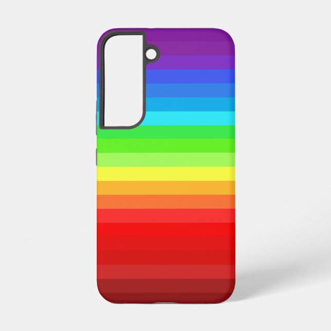 Rainbow Colours Design Colourful Samsung Galaxy S22 Case (Back)