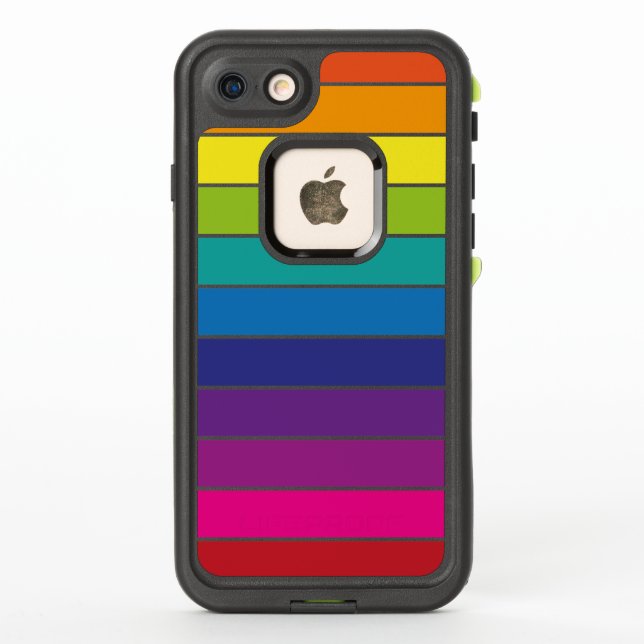Rainbow Colours Design  LifeProof iPhone Case (Back)
