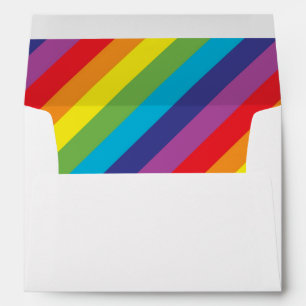 Rainbow colours envelopes