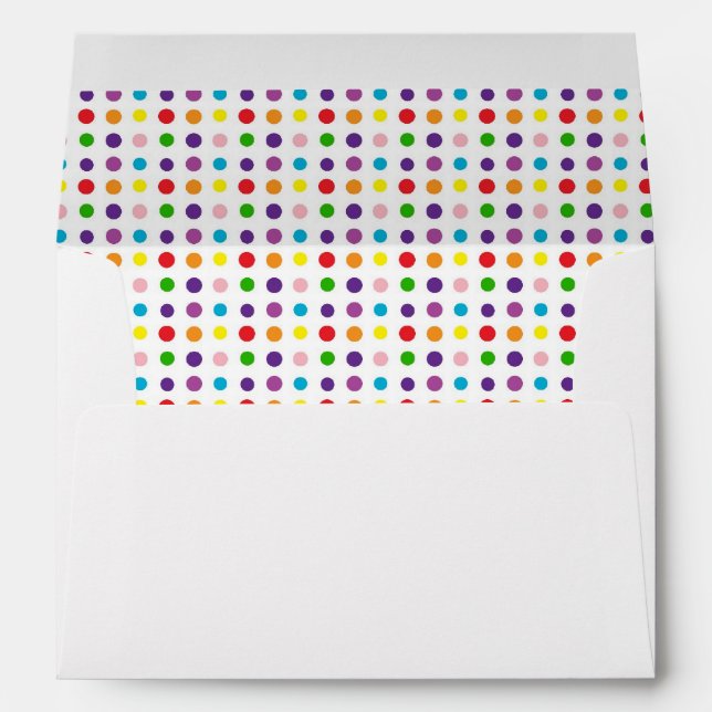 Rainbow colours envelopes (Back (Bottom))