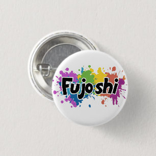 Rainbow Colours Fujoshi Slogan 3 Cm Round Badge