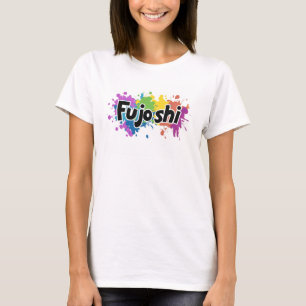 Rainbow Colours Fujoshi Slogan T-Shirt