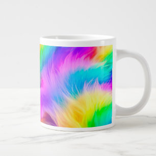 Rainbow Colours Fur Design-75293 Large Coffee Mug