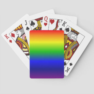 Rainbow Colours Gradient Playing Cards