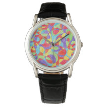 Rainbow Colours Hand Drawn Crayon Doodle Pattern