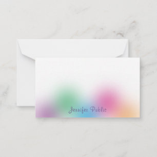 Rainbow Colours Handwritten Monogram Template