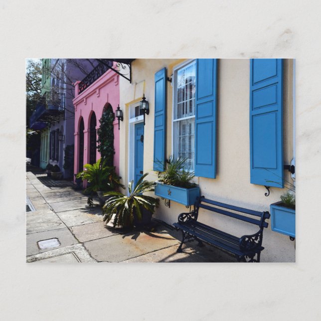 Rainbow Colours in Charleston, South Carolina Postcard (Front)