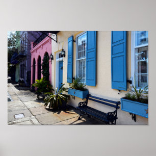 Rainbow Colours in Charleston, South Carolina Poster