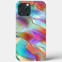 Rainbow colours in virtual pearly rock