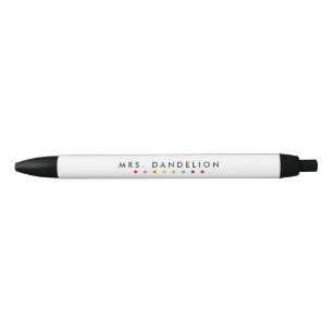 Rainbow Colours   Kindergarten Teacher Black Ink Pen