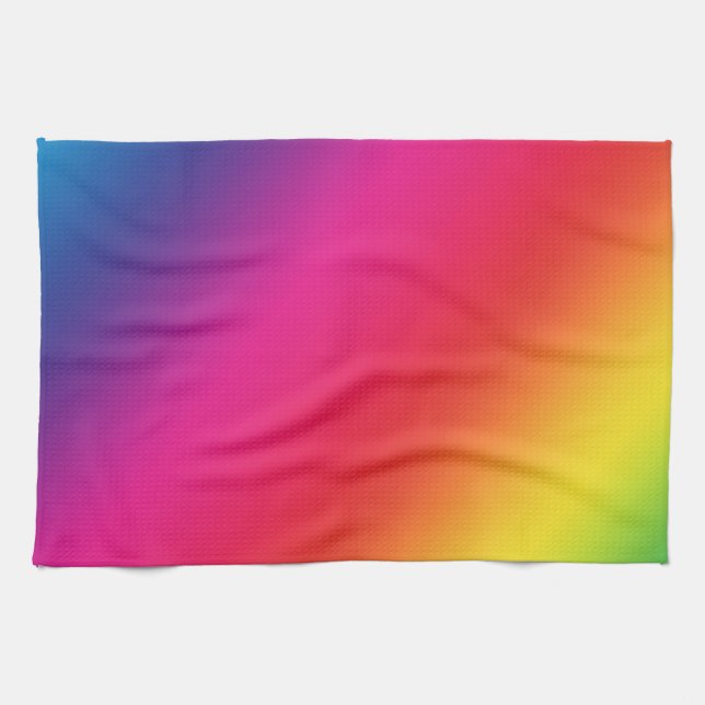 Rainbow Colours Kitchen Towel (Horizontal)