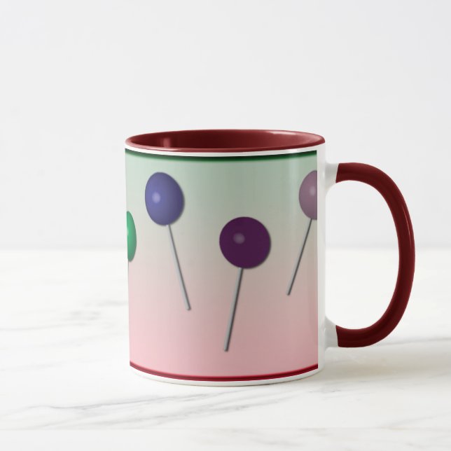 Rainbow Colours Lollipop Mug (Right)