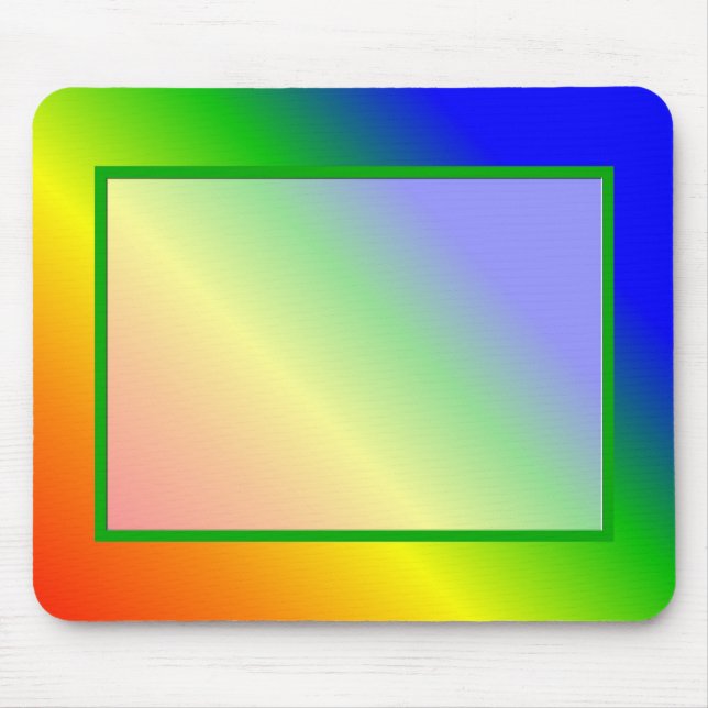 Rainbow Colours Mouse Mat (Front)